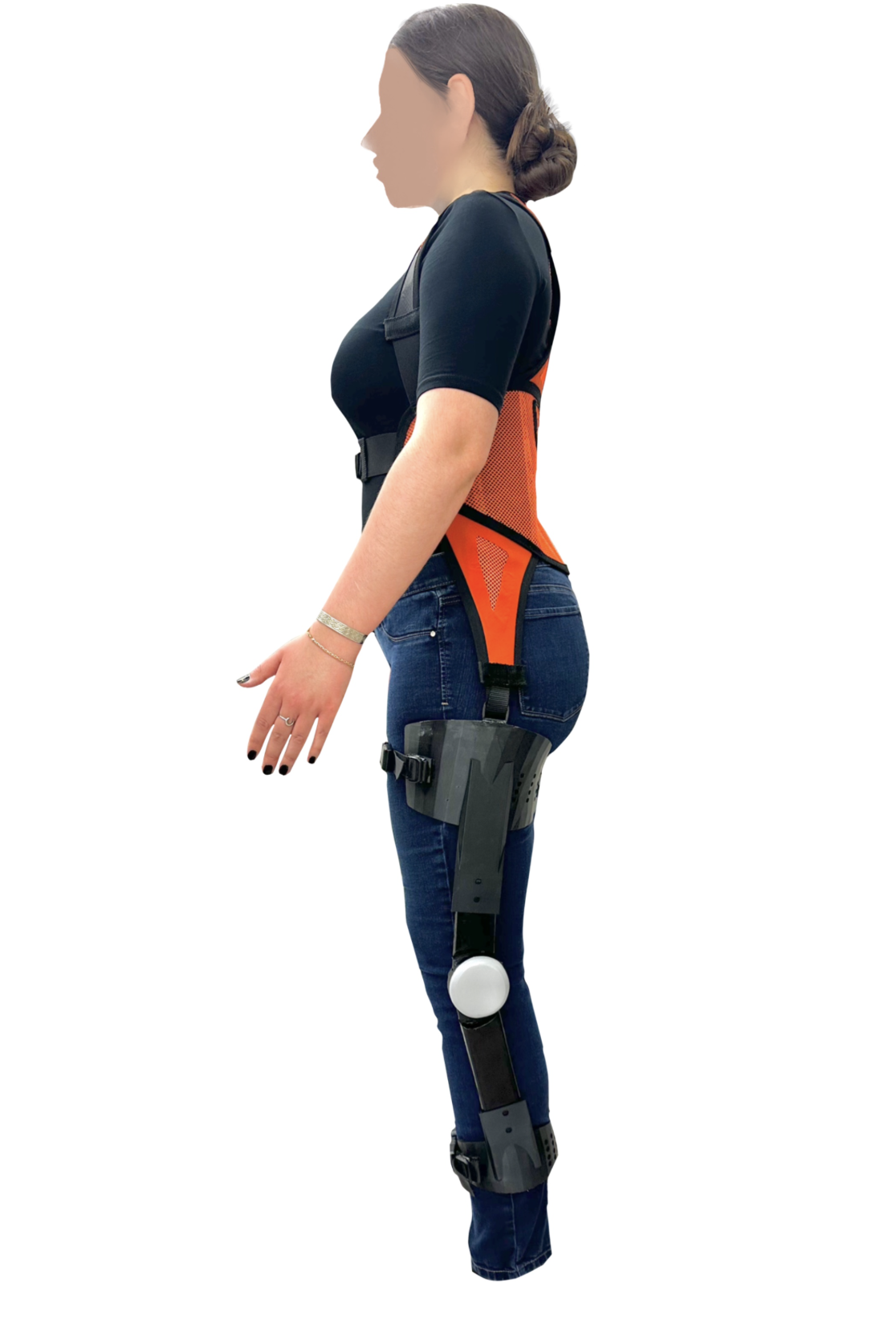 Side view of exoskeleton prototype