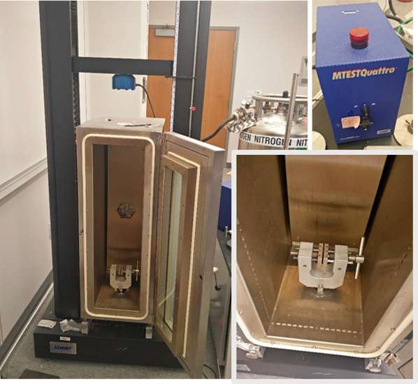 Test Frame with Environmental Control Chamber Test Frame with Env. Control