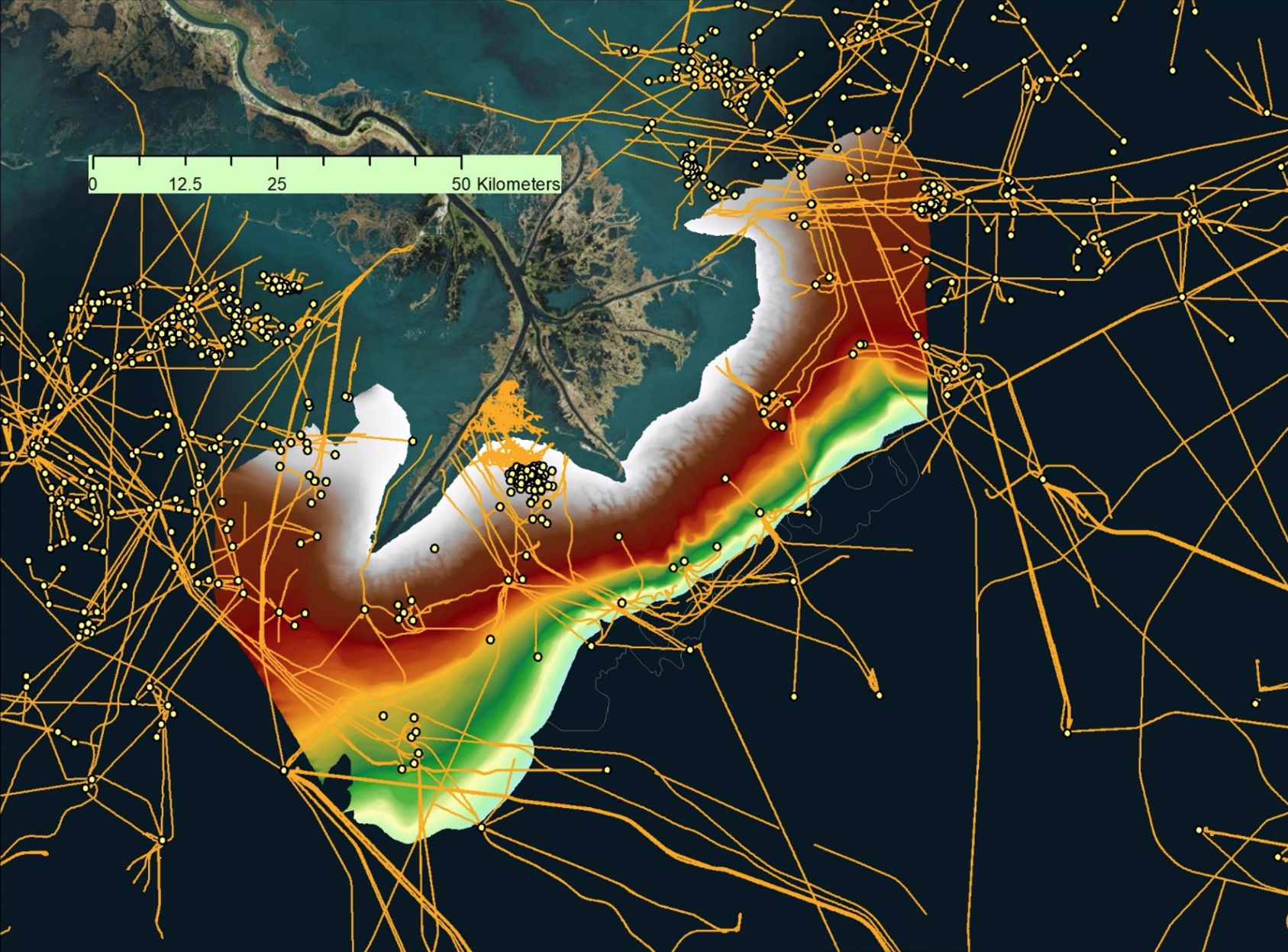 Gulf of Mexico seabed map Gulf of Mexico seabed map