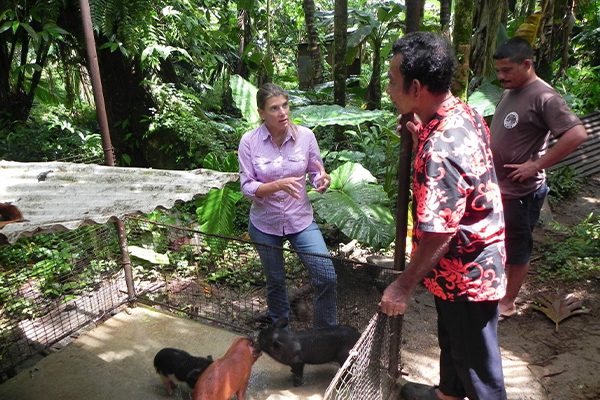 Ashley Stokes in Micronesia